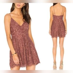 NBD Revolve Jonas Mini Lace Dress in Dark Wysteria Size XS